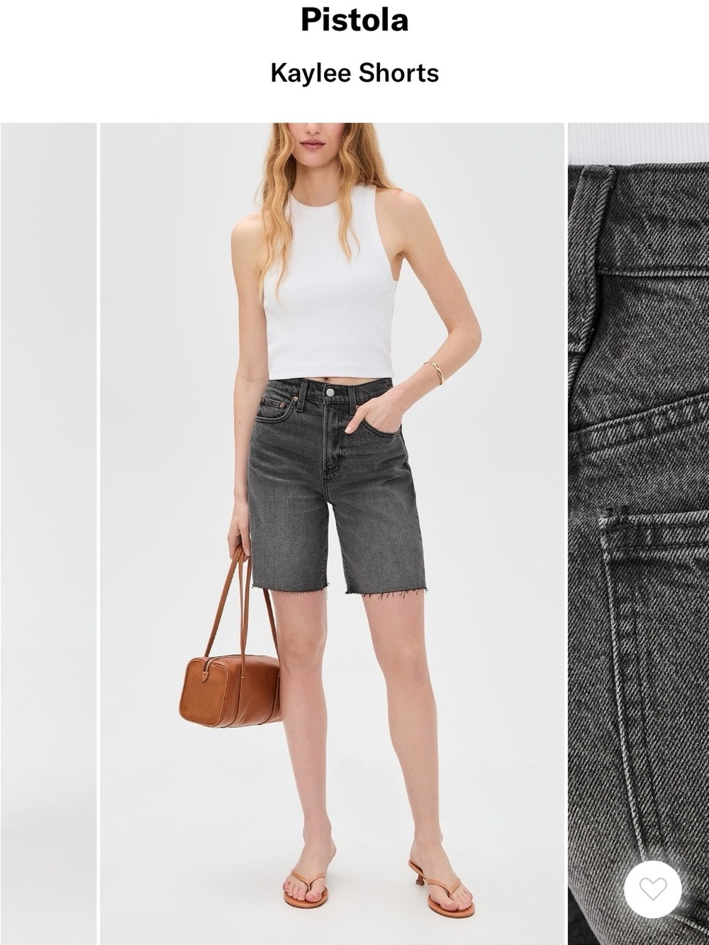 Pistola Kaylee denim Jean shorts in Citadel Vintage . NWT! Size 27